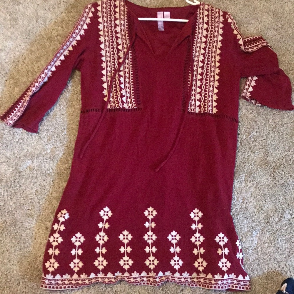 Francesca’s lightly worn red dress